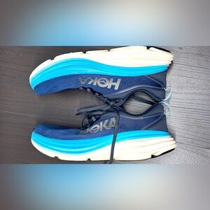 HOKA One M Bondi 8 Shoes Mens Size 9.5 D Blue Outer Space